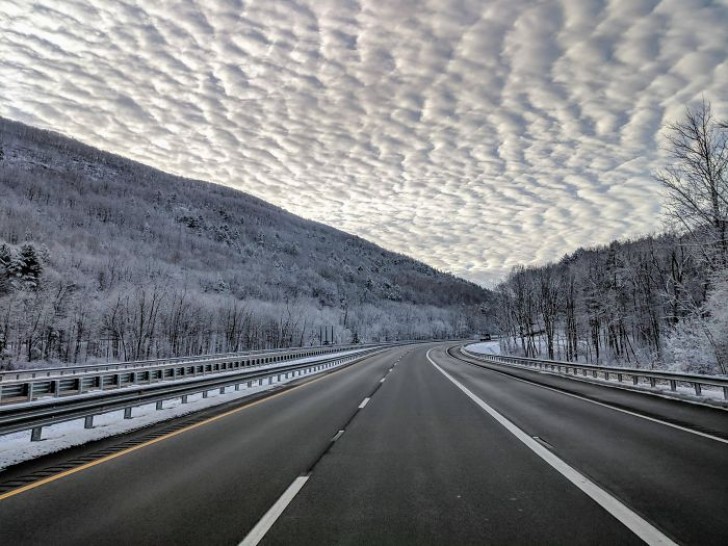 Un paysage enneigé glacial ! Mais malgré le froid, ça vaut vraiment le coup !