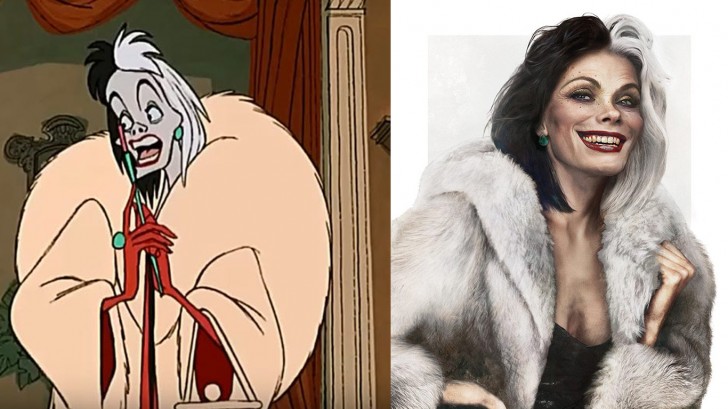 4. Cruella De Vil ("101 Dalmatiërs")