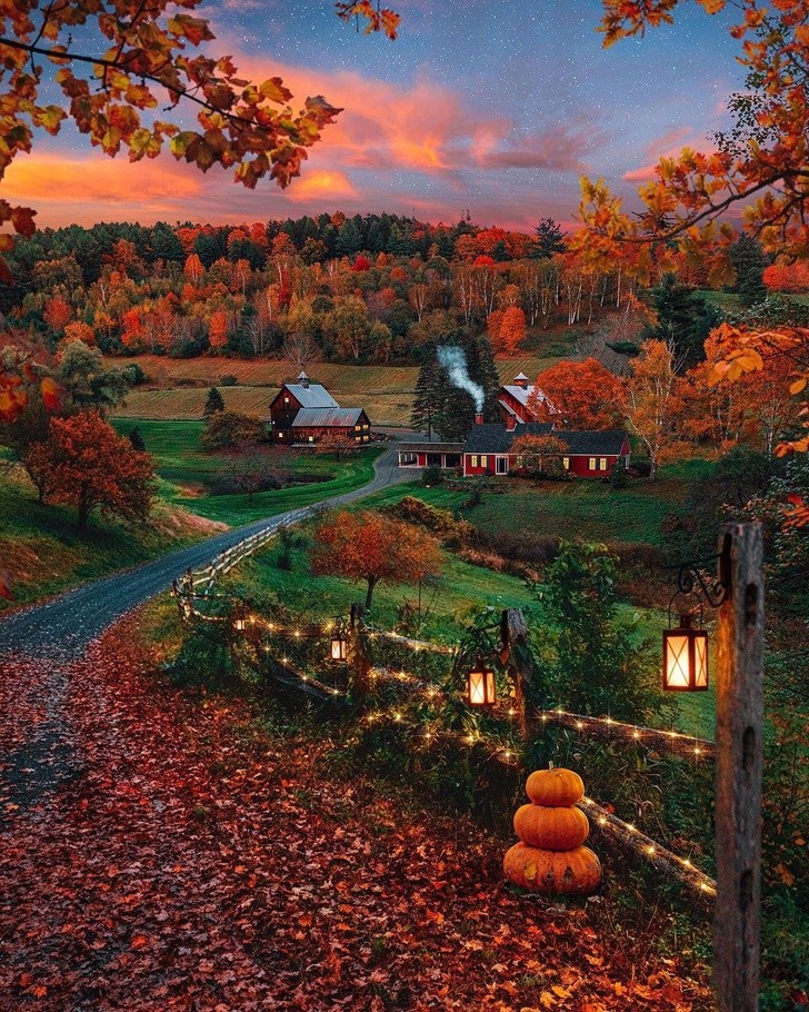 Men maakt zich klaar om Halloween te vieren in dit charmante landelijke dorp in Vermont