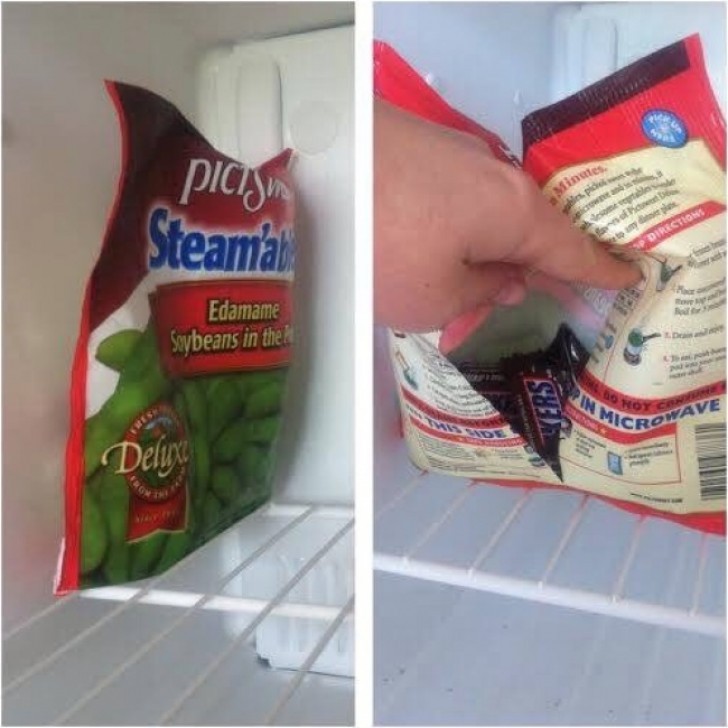 2. Per evitare che i più piccoli facciano sparire tutti gli snack custoditi in casa, provate a nasconderli in confezioni insospettabili