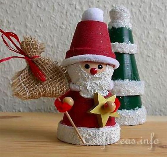 5. Combinando elementi e materiali nascono scene di Natale in miniatura