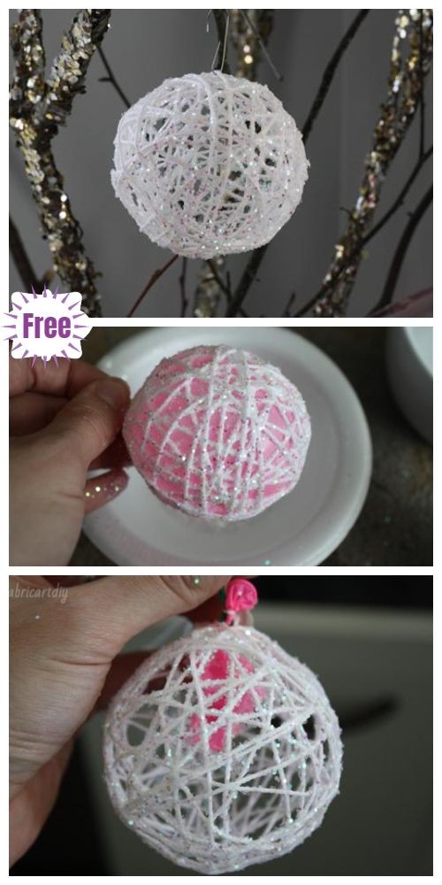 4. Se volete realizzare una sfera, vi servirà un palloncino e magari del glitter per decorare