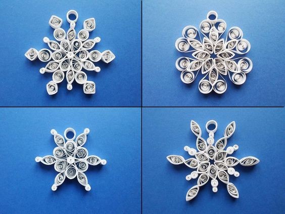 Decorazioni natalizie a forma di fiocchi di neve: idee per realizzarle con  tanti materiali diversi 