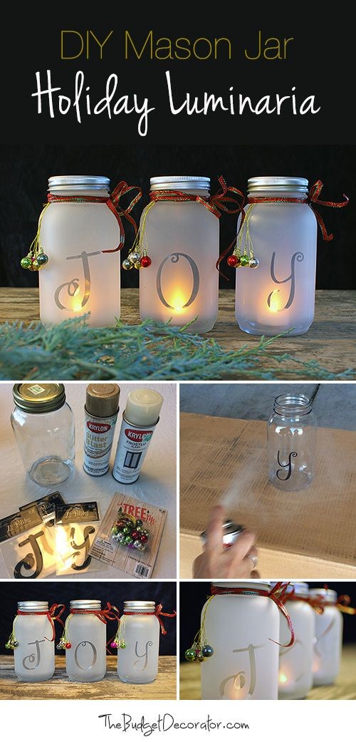 6. Usate i barattoli per delle luci di Natale personalizzate