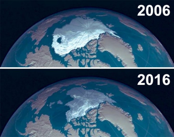 Hoe onze planeet verandert van 2006 tot 2016…