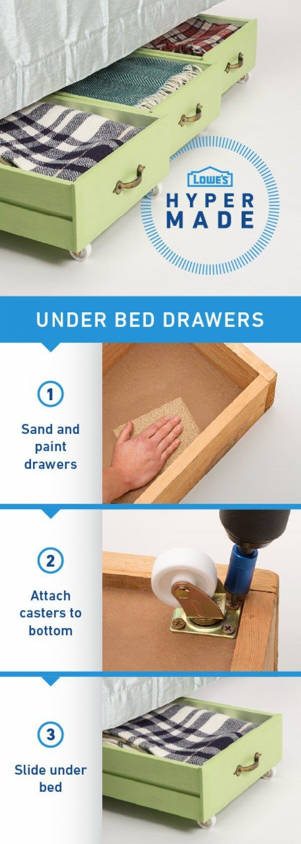 9. La soluzione brillante per contenitori da nascondere sotto al letto