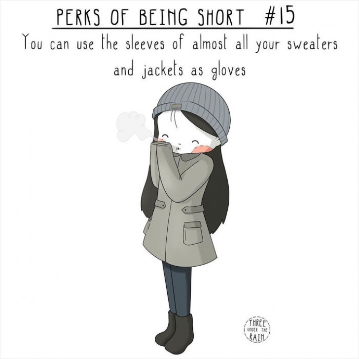 12. Lorsqu'il fait froid, les manches de vos sweatshirts ou vestes seront parfaites pour vous réchauffer