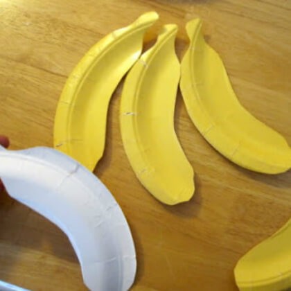 4. Banane realizzate con ritagli di piatti