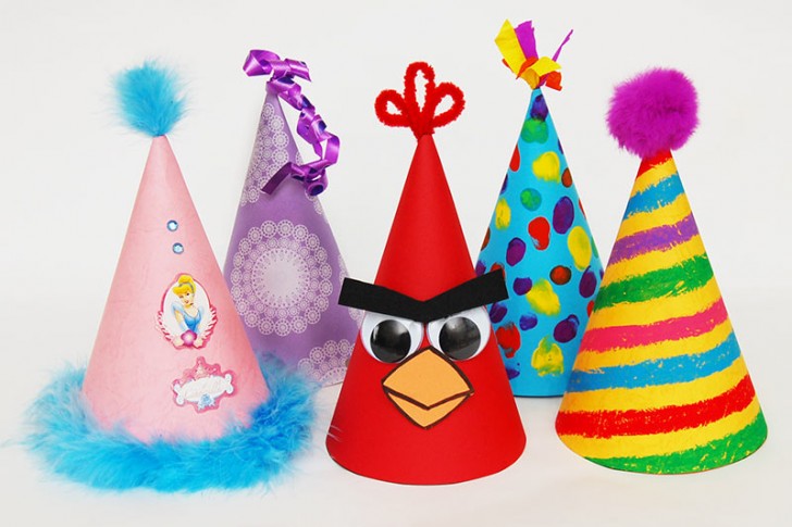 14 idee una più bella dell'altra per creare cappellini da festa per i  bambini 