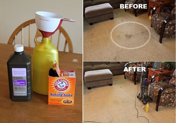 4. För att rengöra mattor och heltäckningsmatta