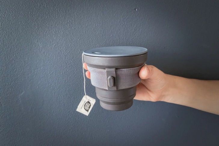 Sourcing Map Coperchio In Silicone Per Tazza Riutilizzabile – Verde, Diametro 8.5-9.3 Cm, Termico E Anti-polvere Per Caffè E Tè
