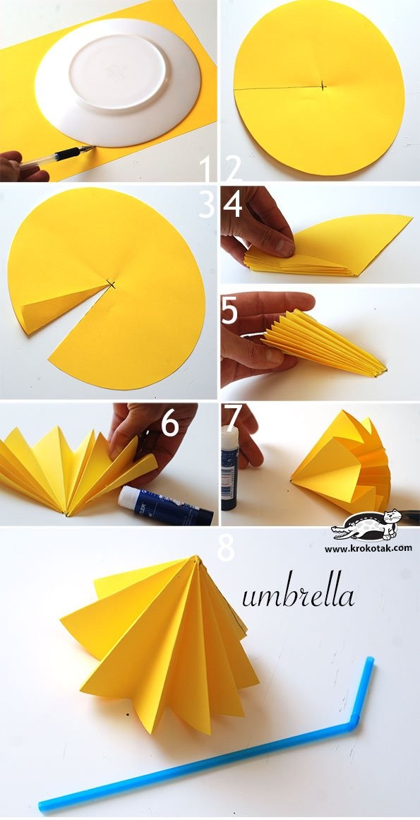 10. L'idea per un ombrellino: i piccoli ci giocheranno, i grandi potrebbero usarlo per decorare un buffet