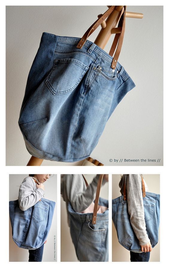 3. Un altro tipo di borsa che si può realizzare con i jeans