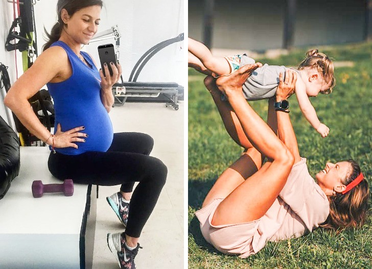 She found a new companion for her gym workouts!