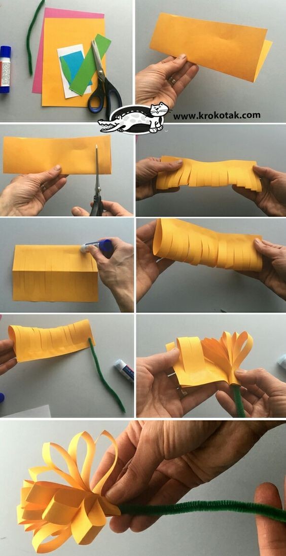 7. Non solo mimose: l'idea per dei fiori di carta tridimensionali