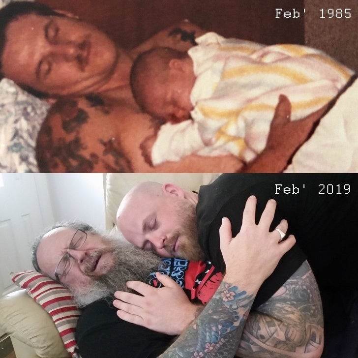 9. 34 years of difference, but the love of that past time is always the same ...