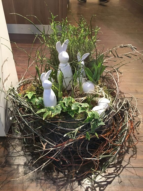 17 idee creative per realizzare strepitose decorazioni di Pasqua in stile  rustico 