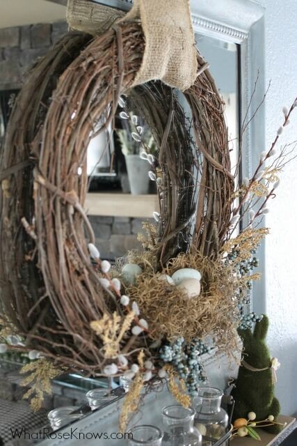 5. ... Anche un nido è un'idea perfetta per decorare una ghirlanda