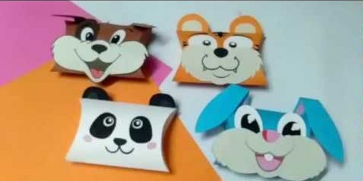 4. Scatoline decorate con animali in versione cartone animato