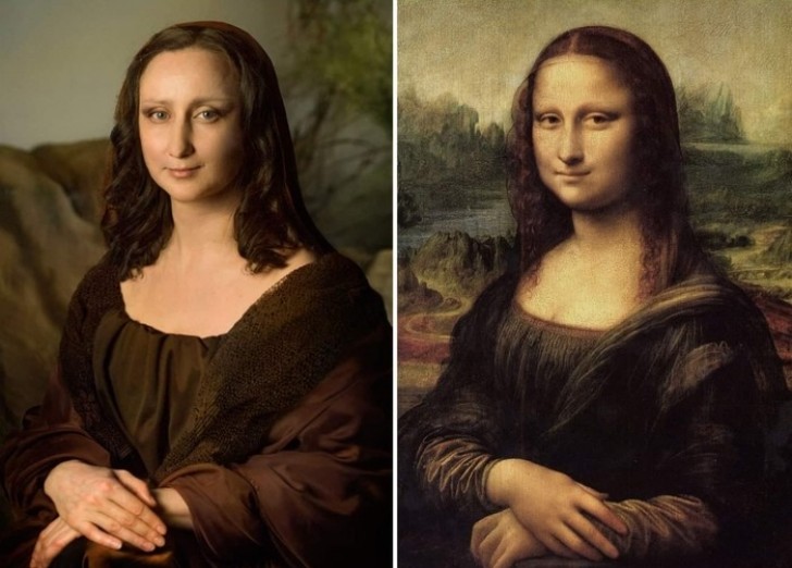 We moesten wel beginnen met de Mona Lisa van Leonardo Da Vinci...