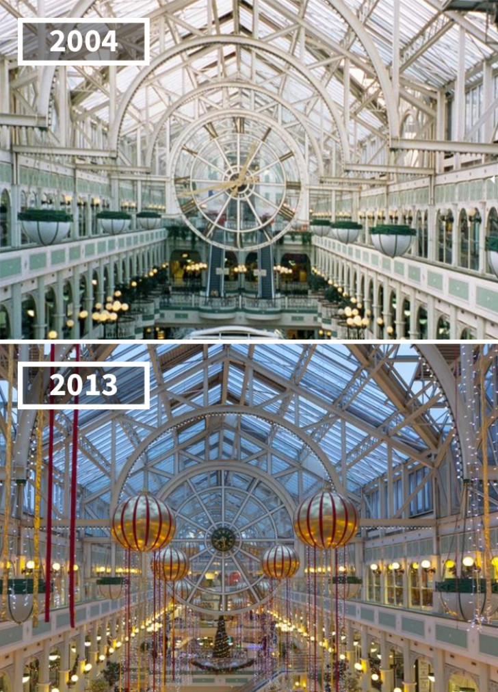 Même les centres commerciaux peuvent changer d'apparence rapidement : c'est le cas du St. Stephen's Mall en Irlande