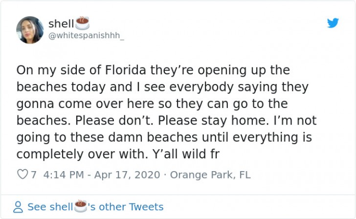 Un uomo si veste da Tristo Mietitore per protestare contro la prematura riapertura delle spiagge in Florida - 2