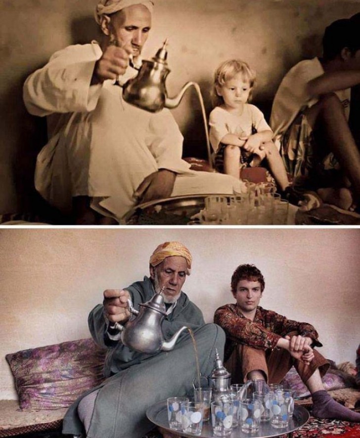 8. Morfarn bor i Marocco, barnbarnet i Usa - flera kilometer delar dem, men trots årens gång står de varandra nära