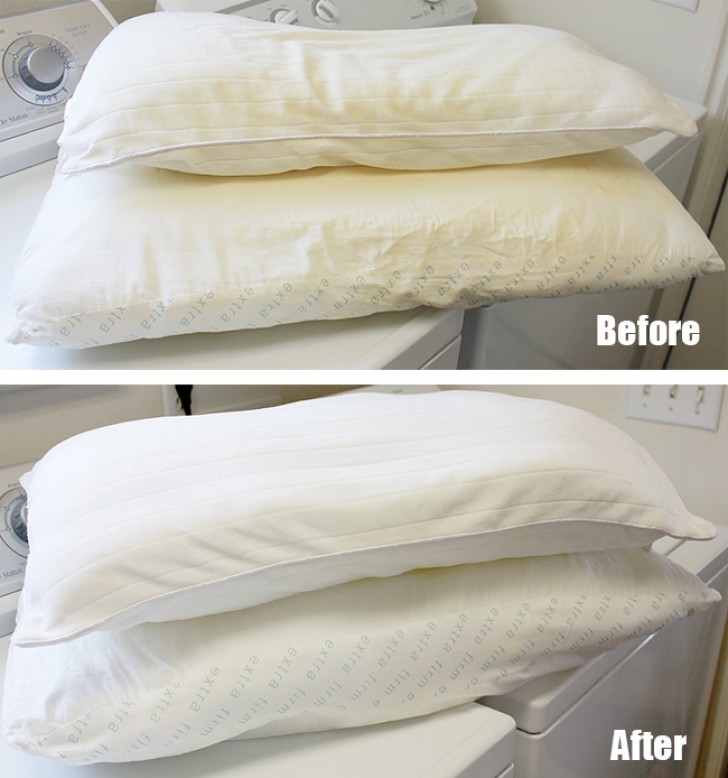 5 remèdes maison pour blanchir les oreillers jaunis et les assainir sans trop dépenser - 1