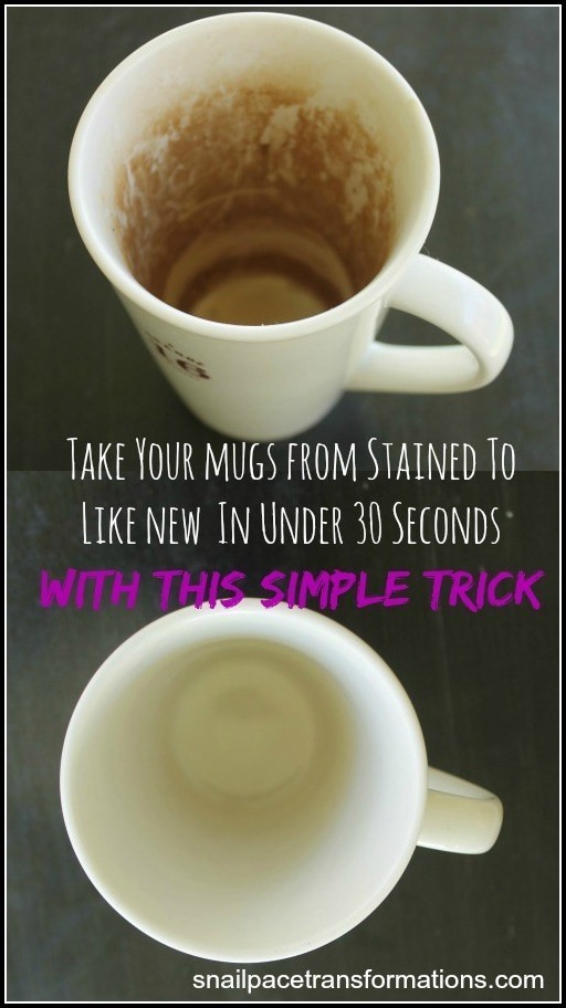5. Tirar as manchas de café das xícaras