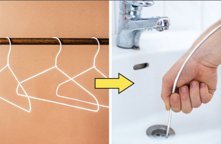 Use a hanger to unclog your drain