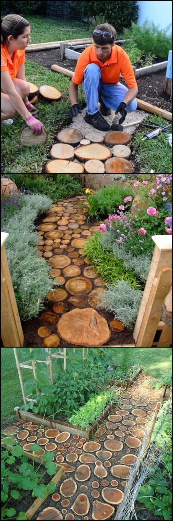 8. Un'idea per creare un sentiero originale in giardino