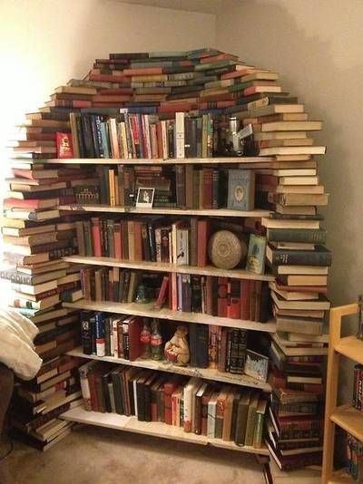 12. Una libreria fatta letteralmente di libri