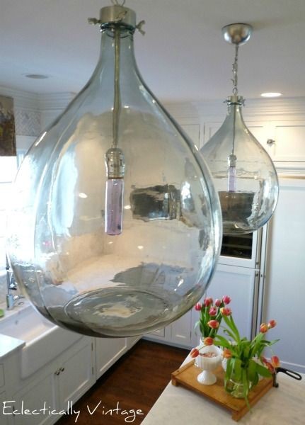 ...O come originalissime lampadari per la vostra cucina moderna!