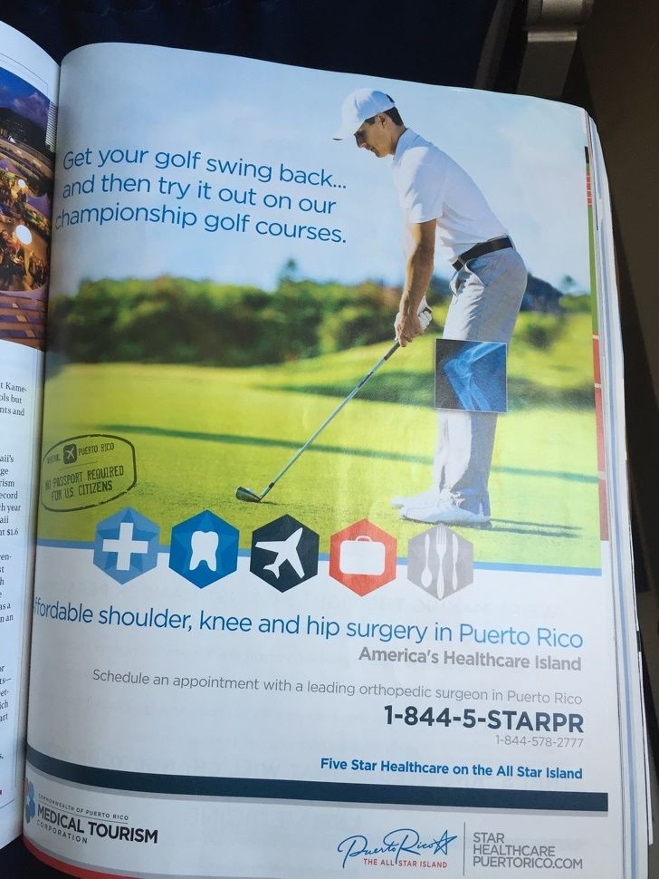 8. Questo giocatore di golf deve avere dei SERI problemi alle articolazioni del ginocchio
