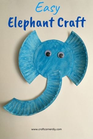 6. Un elefante ricavato da un piatto di carta