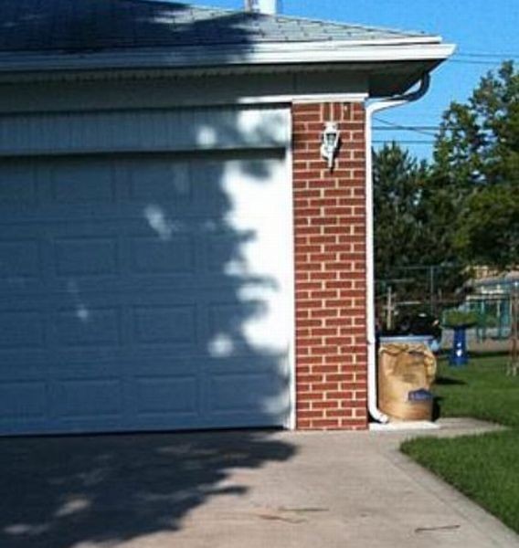 "L'ombra di questo albero sulla serranda del garage forma la faccia di Rambo".