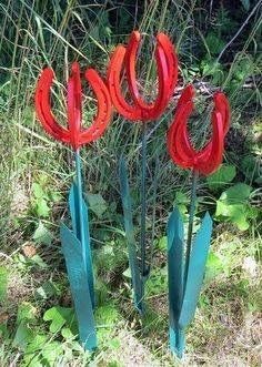 10. Questi tulipani sono fatti con ferri di cavallo!