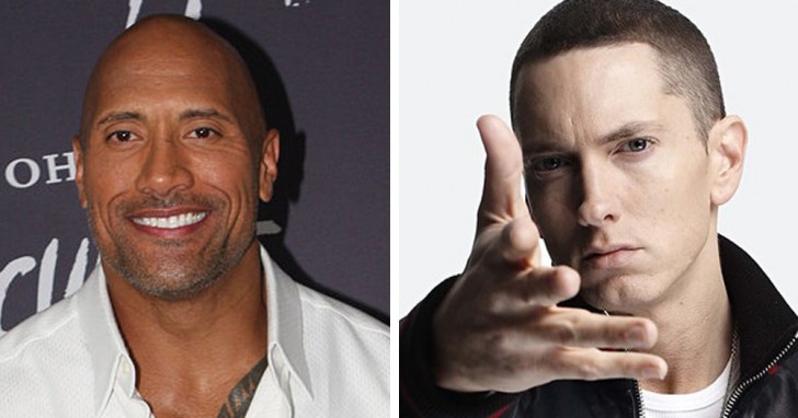 1. Eminem und Dwayne Johnson sind beide 47 Jahre alt!