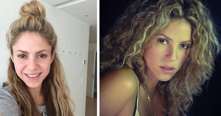 5. Shakira n'a aucun problème à publier des selfies sans maquillage !