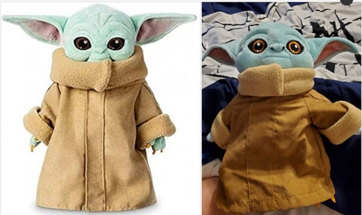 3. Ma vraie peluche Baby Yoda a l'air un peu... miteuse !