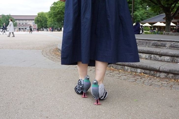 Um par de sapatos criativos que apenas uma Mary Poppins ousaria usar!