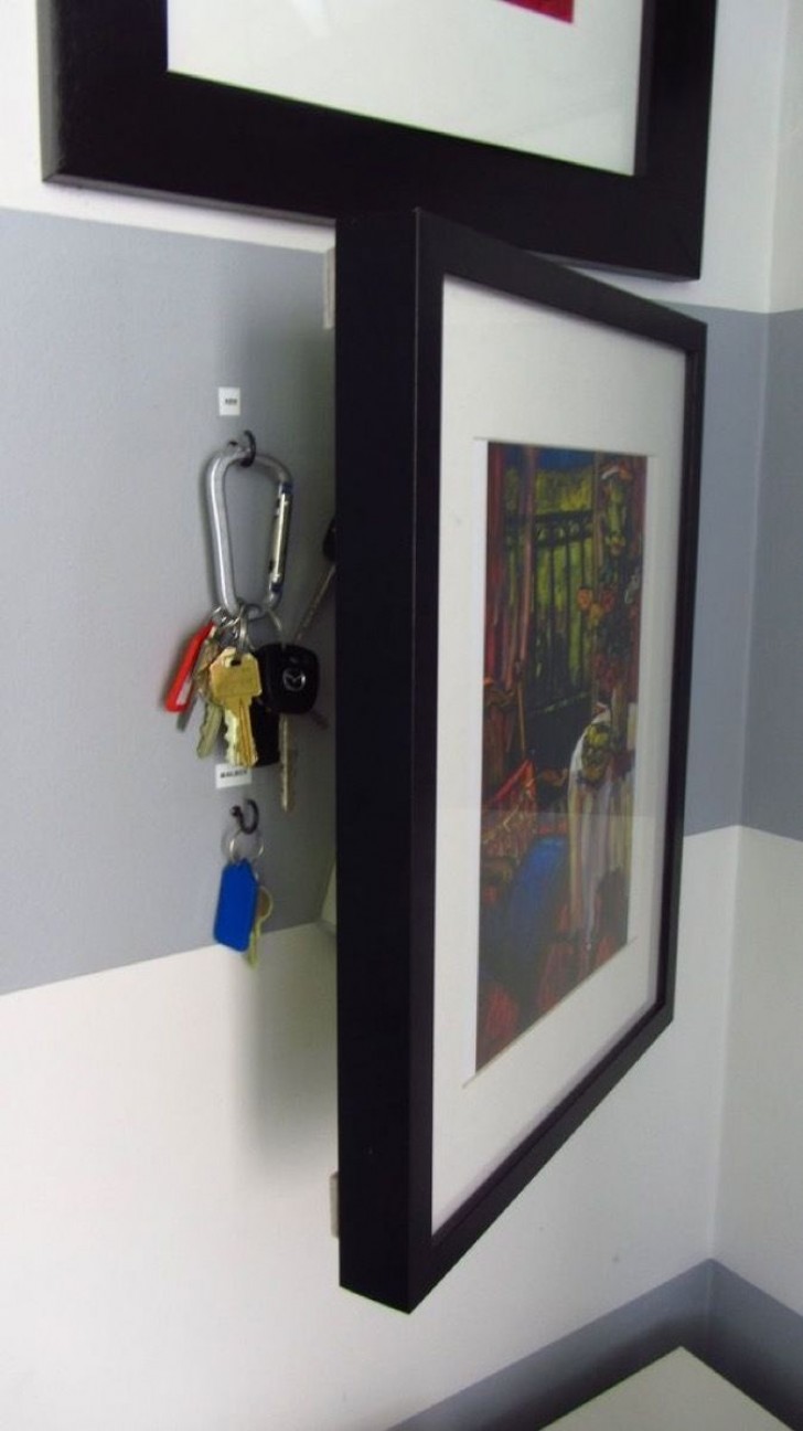 2. Un modo per nascondere le chiavi e decorare al contempo