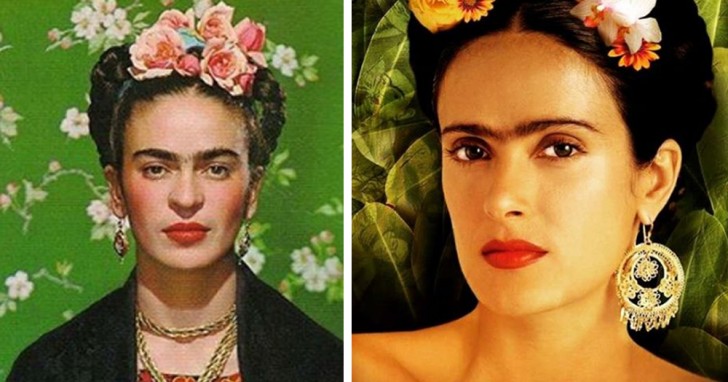 1. Salma Hayek est Frida Kahlo dans le film historique "Frida" de Julie Taymor