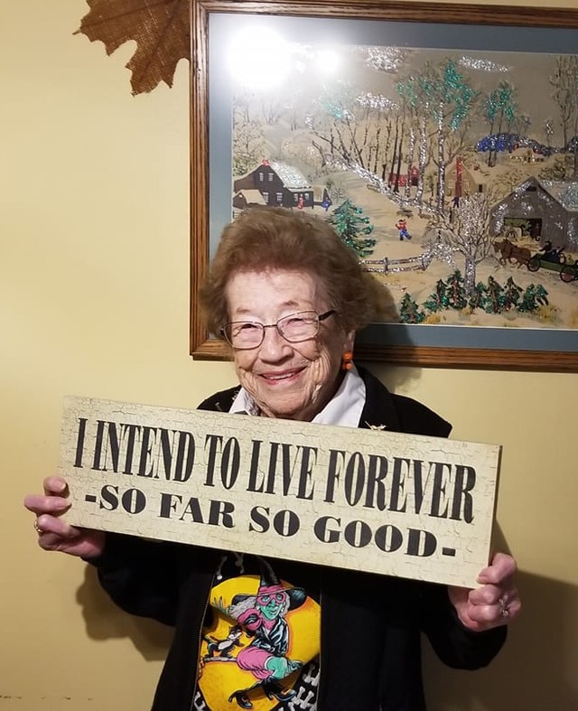 Mia nonna a 105 anni: "Volevo vivere per sempre. Fino ad ora, tutto bene!"