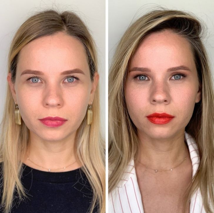 She usually takes the makeup that the client is already wearing and adds in whatever detail she feels is missing with her quick and easy makeup strategies 