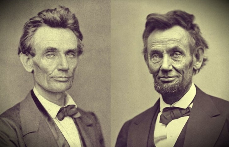 12. Abraham Lincoln vor und nach dem amerikanischen Bürgerkrieg