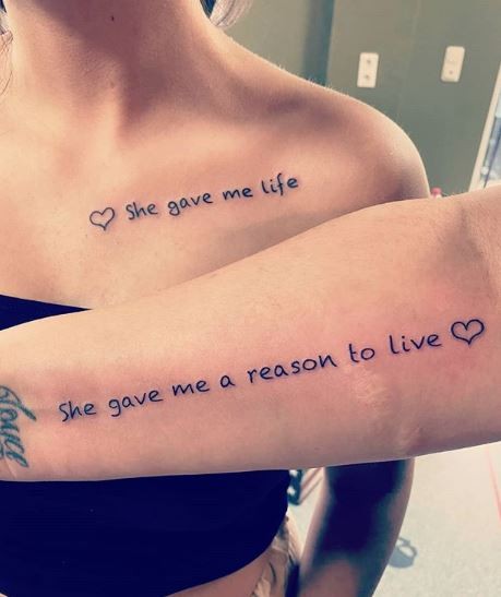 9. "Mi ha dato la vita"... "Mi ha dato una ragione di vita": semplicemente splendidi questi tatuaggi!