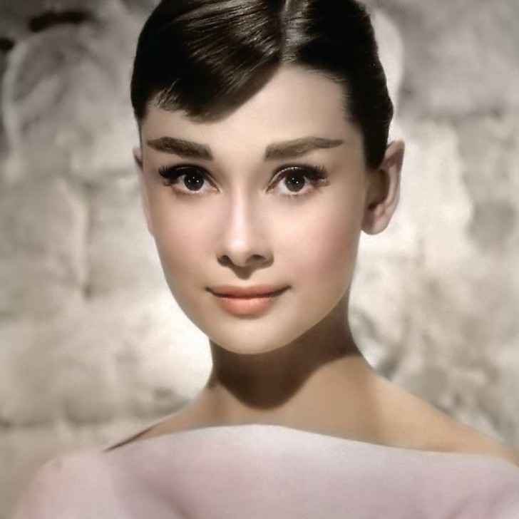 Kino-Ikone Audrey Hepburn. Datum unbekannt.