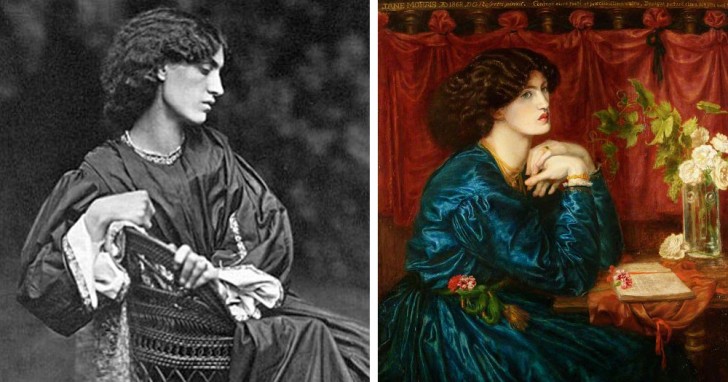 8. Dante Gabriel Rossetti fait le portrait de Jane Morris (future épouse de William Morris)