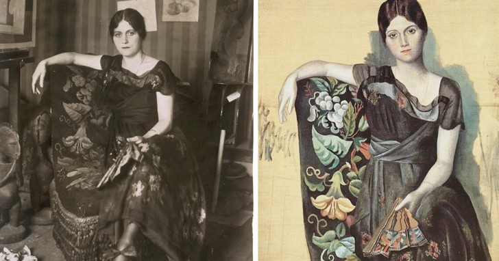 9. Olga Khokhlova, la première femme de Picasso. Au début, le célèbre peintre la représentait de manière réaliste